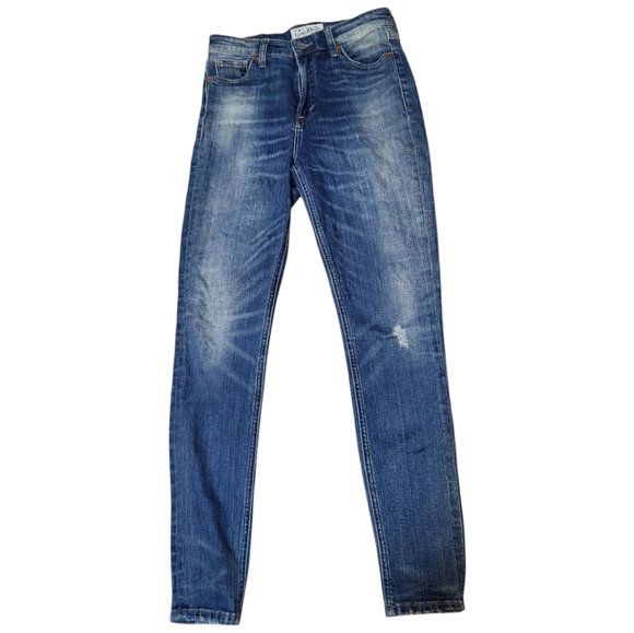 Lucky Brand Denim - Lucky Brand Blue Bridgette Skinny Jeans with Modern Distressing - Size 4/27